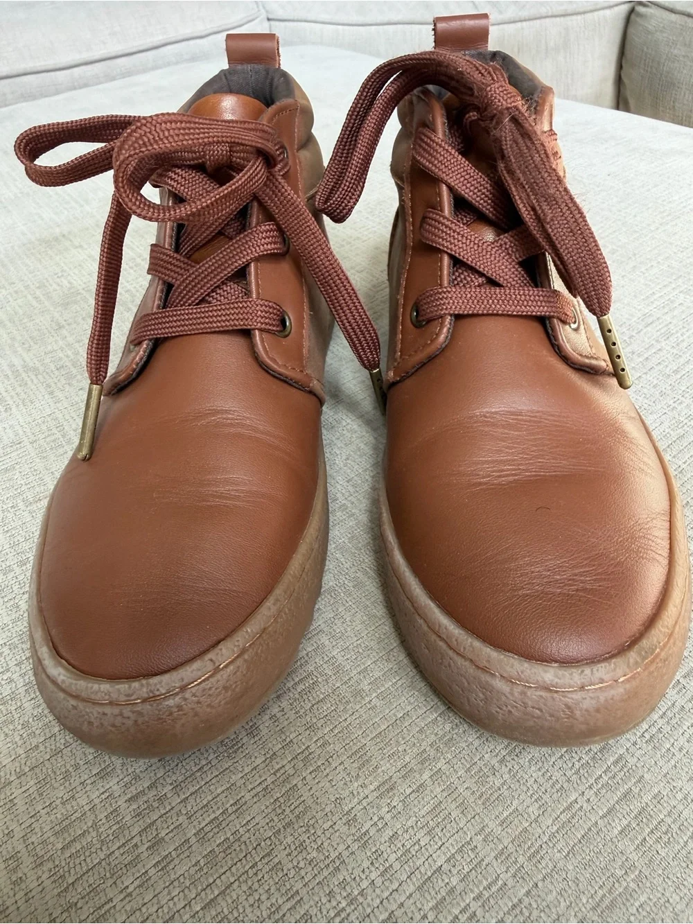 Polo by Ralph Lauren Men's Tan/Brown Leather Chukka Boots